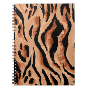 Nahtloser Tiger, Leopardenmuster Notizblock