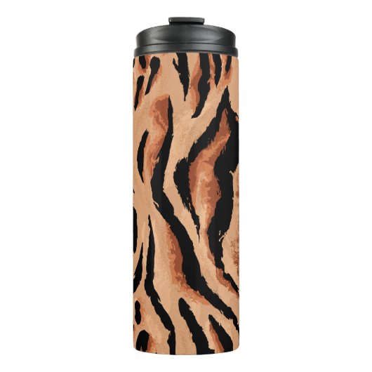 Nahtloser Tiger, Leopardenmuster Thermosbecher (Vorderseite)