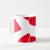 Nahtloser Valentinstag Rote Herzen b Kaffeetasse (Vorderseite Links)