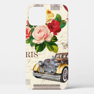 Nahtloser vintage Pariser Hintergrund mit Retro-Au Case-Mate iPhone Hülle