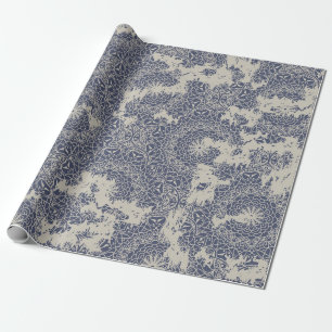 Nahtloser Vintage-Teppich mit Abnutzungseffekt. Geschenkpapier