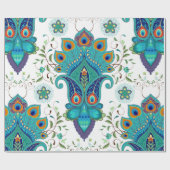 Nahtloser Vintager Hintergrund mit orientalischem  Geschenkpapier (Flach)