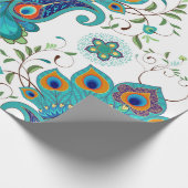 Nahtloser Vintager Hintergrund mit orientalischem  Geschenkpapier (Ecke)