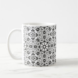 Nahtloser Vintager Hintergrund mit Stilelementen Kaffeetasse