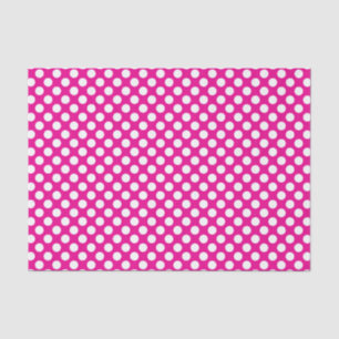 Nahtloser weißer Polka-Punkt - Anpassbarer Hinterg Seidenpapier