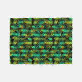 Nahtloser Winter Weihnachts-grüne Pinienbäume tr Fleecedecke (Vorderseite (Horizontal))