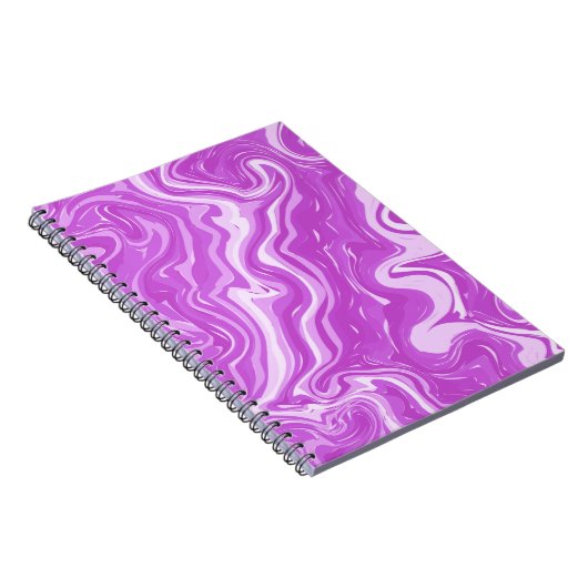 Nahtloses Abstraktes Marmorrosa Muster Notizblock (Rechte Seite)