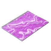 Nahtloses Abstraktes Marmorrosa Muster Notizblock (Linke Seite)