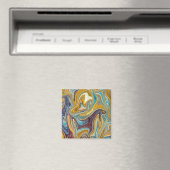 Nahtloses abstraktes Muster Magnet (In Situ (Geschirrspüler))