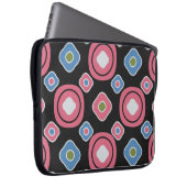 Nahtloses abstraktes Muster mit dem ovalen g Laptopschutzhülle (Vorne Rechts)