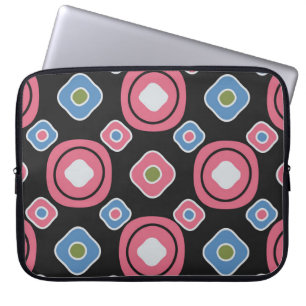 Nahtloses abstraktes Muster mit dem ovalen g Laptopschutzhülle