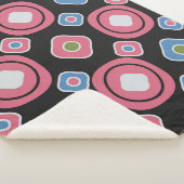 Nahtloses abstraktes Muster mit dem ovalen g Sherpadecke (3/4)