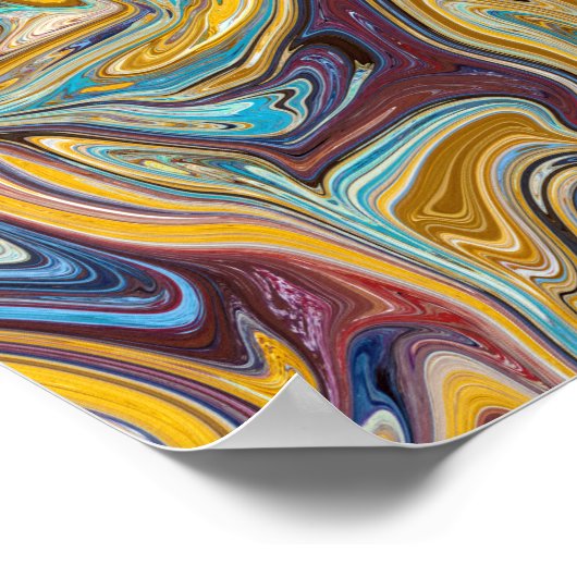 Nahtloses abstraktes Muster Poster (Ecke)