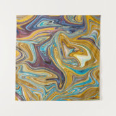 Nahtloses abstraktes Muster Wandteppich (Vorderseite (Horizontal))