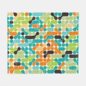 Nahtloses abstraktes Retrogeometrie Fleecedecke (Vorderseite (Horizontal))