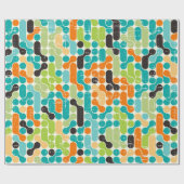 Nahtloses abstraktes Retrogeometrie Geschenkpapier (Flach)