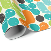 Nahtloses abstraktes Retrogeometrie Geschenkpapier (Rolleneckpunkt)