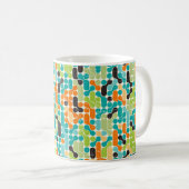 Nahtloses abstraktes Retrogeometrie Kaffeetasse (VorderseiteRechts)
