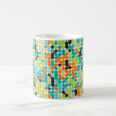 Nahtloses abstraktes Retrogeometrie Kaffeetasse (Mittel)