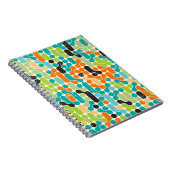 Nahtloses abstraktes Retrogeometrie Notizblock (Rechte Seite)