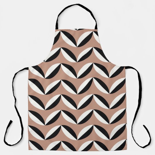Nahtloses abstraktes Retrogeometrie Schürze (Vorderseite)