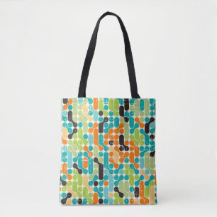 Nahtloses abstraktes Retrogeometrie Tasche