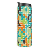 Nahtloses abstraktes Retrogeometrie Thermosbecher (Nach rechts gedreht)