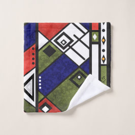 Nahtloses afrikanisches Ethno-Muster Badhandtuch Set