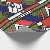 Nahtloses afrikanisches Ethno-Muster Geschenkpapier (Ecke)