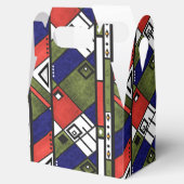 Nahtloses afrikanisches Ethno-Muster Geschenkschachtel (Geöffnet)