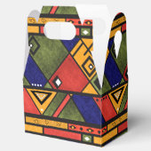 Nahtloses afrikanisches Ethno-Muster Geschenkschachtel (Geöffnet)