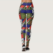 Nahtloses afrikanisches Ethno-Muster Leggings (Rückseite)
