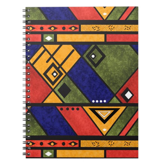 Nahtloses afrikanisches Ethno-Muster Notizblock (Vorderseite)