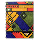Nahtloses afrikanisches Ethno-Muster Notizblock (Vorderseite)
