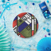 Nahtloses afrikanisches Ethno-Muster Pappteller (Party)