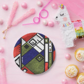 Nahtloses afrikanisches Ethno-Muster Pappteller (Party)