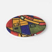 Nahtloses afrikanisches Ethno-Muster Pappteller (Schrägansicht)