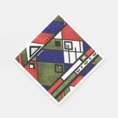 Nahtloses afrikanisches Ethno-Muster Serviette (Ecke)