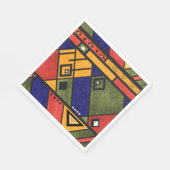 Nahtloses afrikanisches Ethno-Muster Serviette (Ecke)