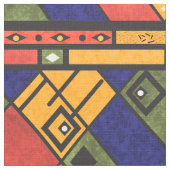 Nahtloses afrikanisches Ethno-Muster Stoff (Nahaufnahme)