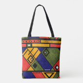 Nahtloses afrikanisches Ethno-Muster Tasche (Rückseite)