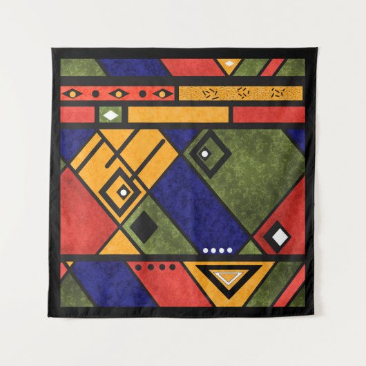 Nahtloses afrikanisches Ethno-Muster Wandteppich (Vorderseite)