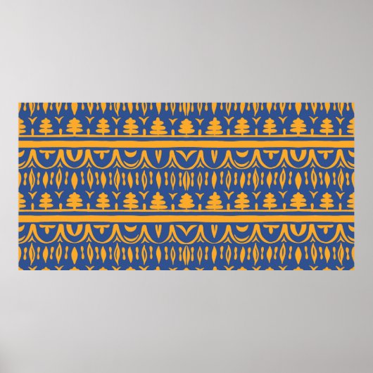 Nahtloses afrikanisches Muster Poster (Vorne)