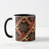 Nahtloses afrikanisches Patchwork-Ornament indisch Tasse (Links)