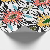 Nahtloses afrikanisches Ziermuster-Backgro Geschenkpapier (Ecke)