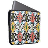 Nahtloses afrikanisches Ziermuster-Backgro Laptopschutzhülle (Vorne Rechts)