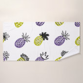Nahtloses Ananas-Muster Badehandtuch (Badehandtuch)