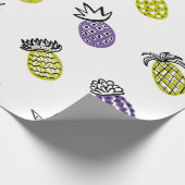 Nahtloses Ananas-Muster Geschenkpapier (Ecke)