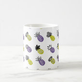 Nahtloses Ananas-Muster Kaffeetasse (Mittel)