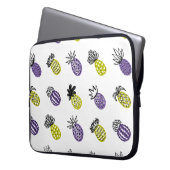 Nahtloses Ananas-Muster Laptopschutzhülle (Vorderseite Links)